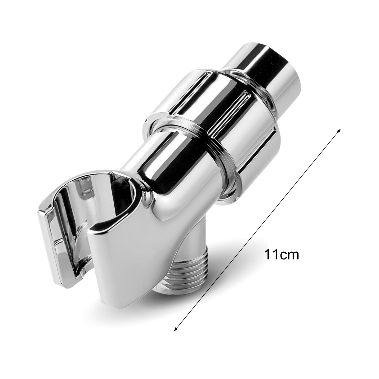 Cheers US All Metal Shower Head Holder for Hand Held Showerheads, Polished Chrome Adjustable